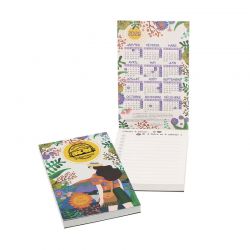 BLOC NOTE CALENDRIER LISTE "LA VIE EN COULEURS" PERSONNALISABLE | Proébo