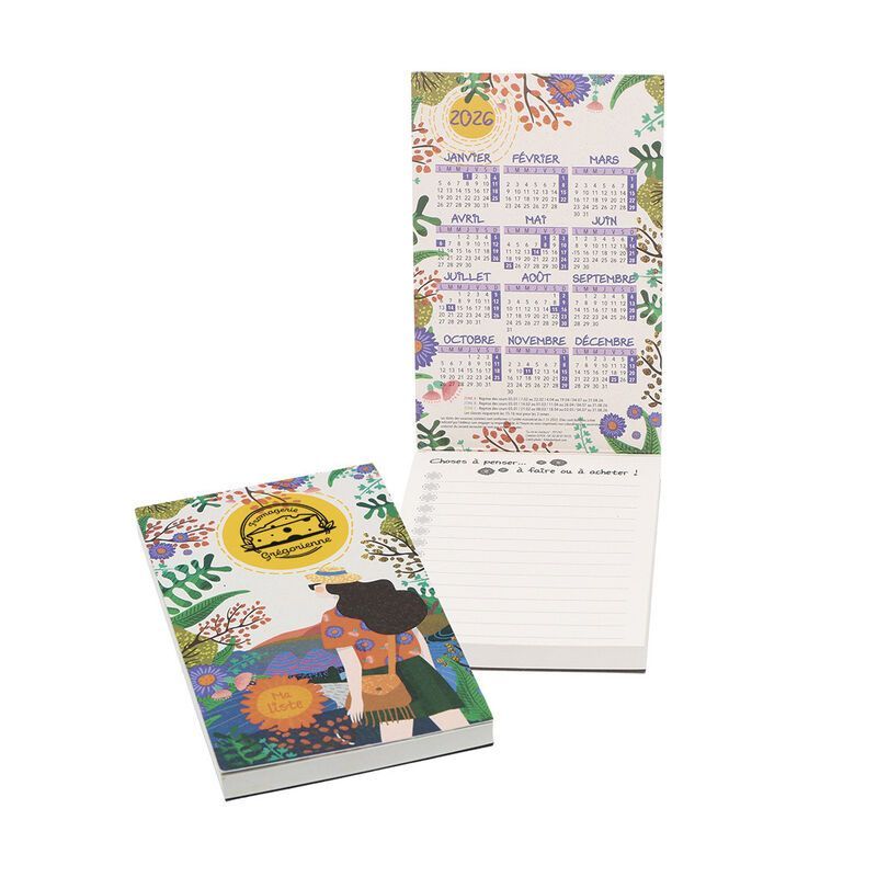 BLOC NOTE CALENDRIER LISTE "LA VIE EN COULEURS" PERSONNALISABLE | Proébo