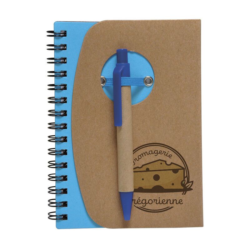 BLOC NOTE + STYLO BLEU PERSONNALISABLE | Proébo BLOC NOTE + STYLO BLEU PERSONNALISABLE | Proébo