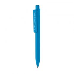 STYLO PERSONNALISABLE EN PAPIER RECYCLE BLEU | Proébo