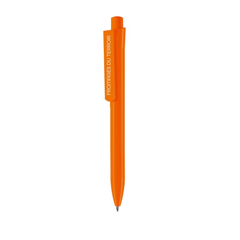 STYLO PERSONNALISABLE EN PAPIER RECYCLE ORANGE | Proébo