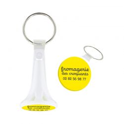 PORTE CLE JETON BLANC PEPS PERSONNALISABLE | Proébo