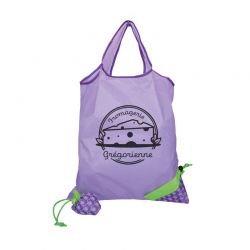 SAC POLYESTER PLIABLE RAISIN PERSONNALISABLE | Proébo