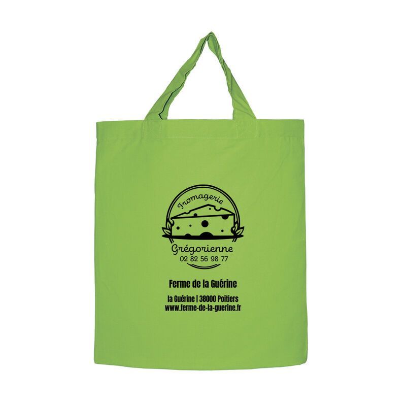 SAC COTON BASIC PERSONNALISABLE VERT | Proébo