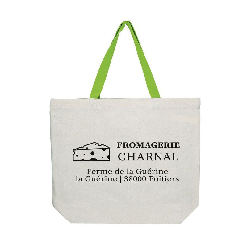SAC COTON PEPS PERSONNALISABLE BLEU | Proébo