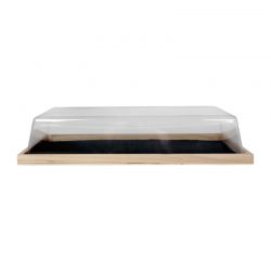  Couvercle transparent pour plateau bois