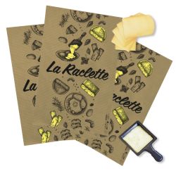 Papier alimentaire fromager thermokraft - motif raclette