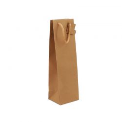 sac 1 magnum kraft brun poignées papier 13+11,4x44cm (10x10)