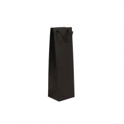 sac 1 magnum kraft noir poignées papier 13+11,4x44cm (10x10)