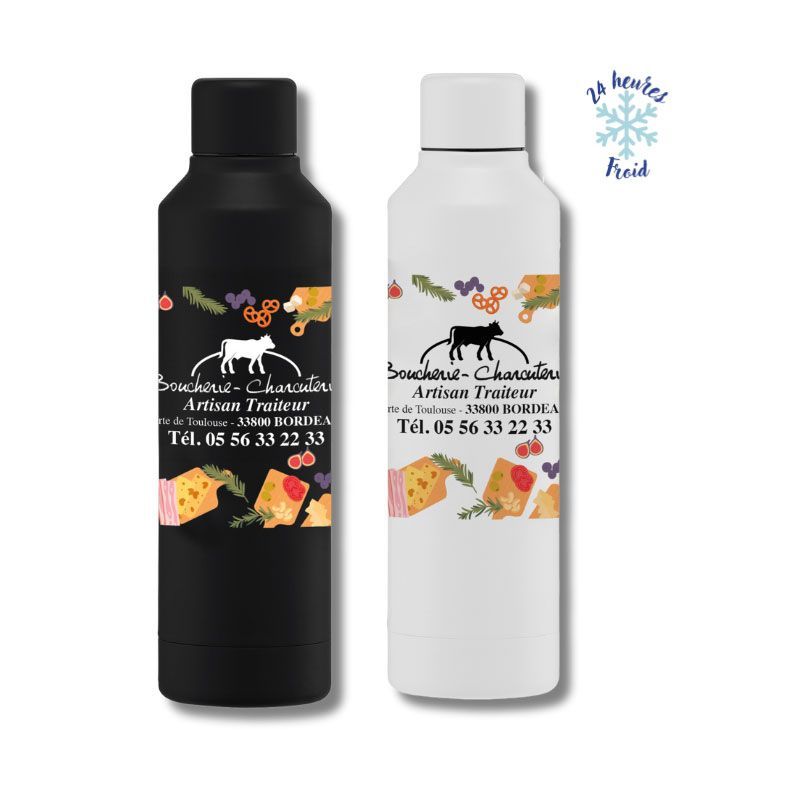 Gourde double paroi personnalisable - 0,5 L