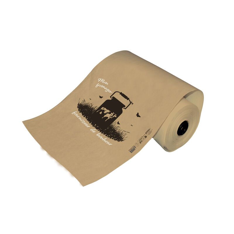 Bobine alimentaire fromager thermokraft 35 cm - motif Fromager bonheur