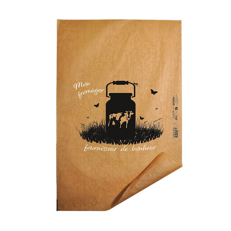 Papier alimentaire fromager thermokraft - motif Fromager bonheur Papier alimentaire fromager thermokraft - motif Fromager bonheur