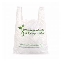 Sac bretelle biosourcé naturel 26x45 cm