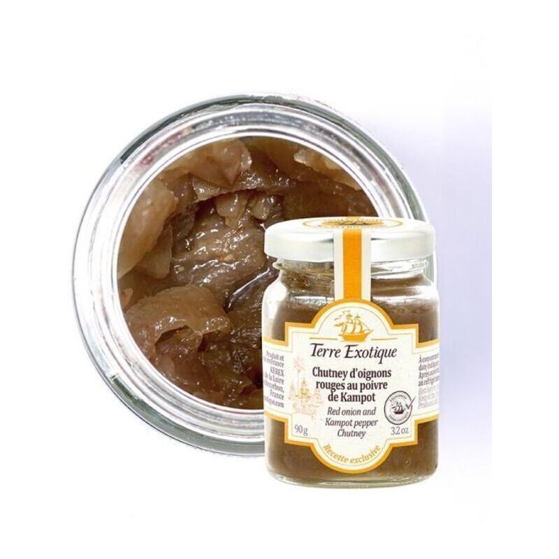 Chutney d'oignons rouges au poivre de kampot - 6 x 90g