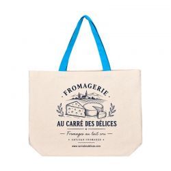 Sac coton shopping peps bleu