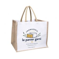 Sac jute & coton - modèle tahiti