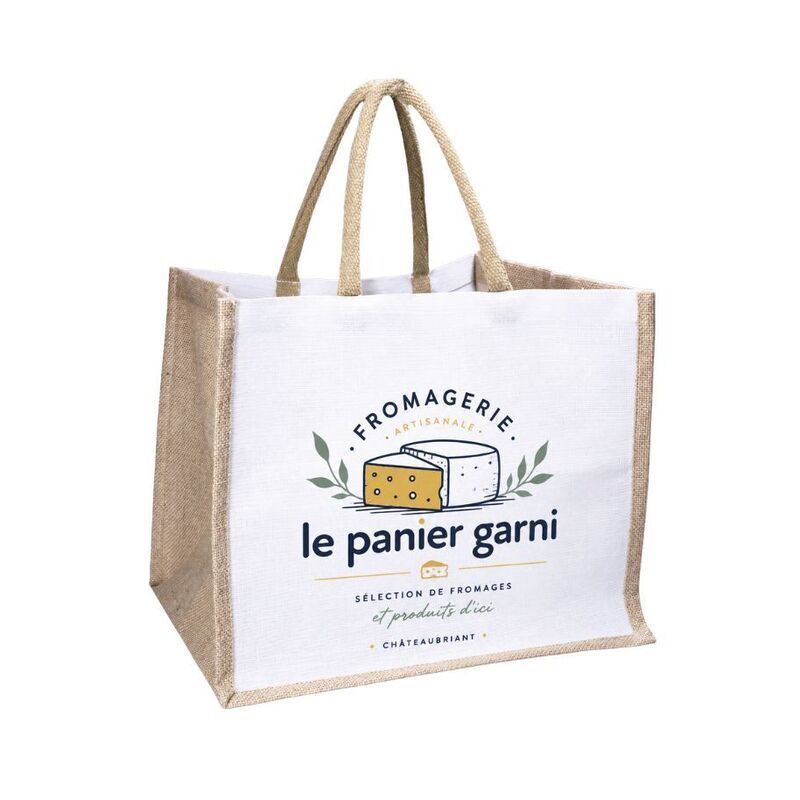 Sac jute & coton - modèle tahiti