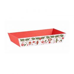 Corbeille en carton à garnir - motif Vivement Noel