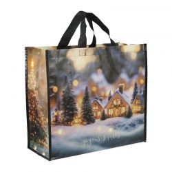 Sac cabas Noël réutilisable pour fromager