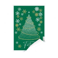 Papier fromager thermoscellable 60g - Motif Hiver festif