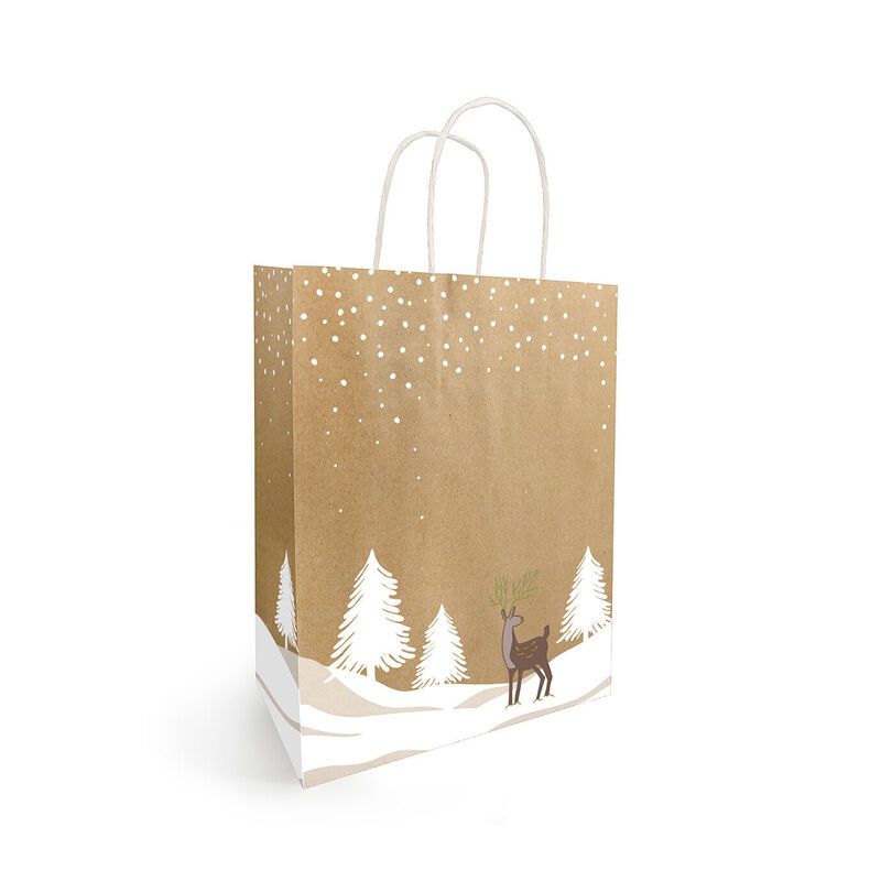 Sac kraft brun - Noël tino Sac kraft brun - Noël tino