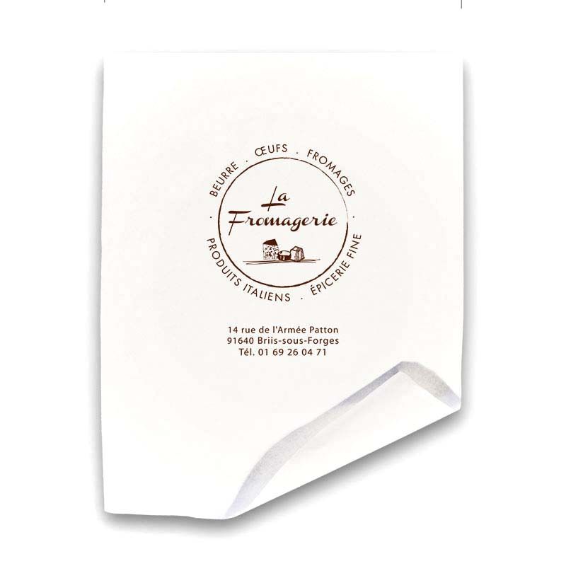 Papier ingraissable personnalisé 45g 21x25 cm Papier ingraissable personnalisé 45g 21x25 cm