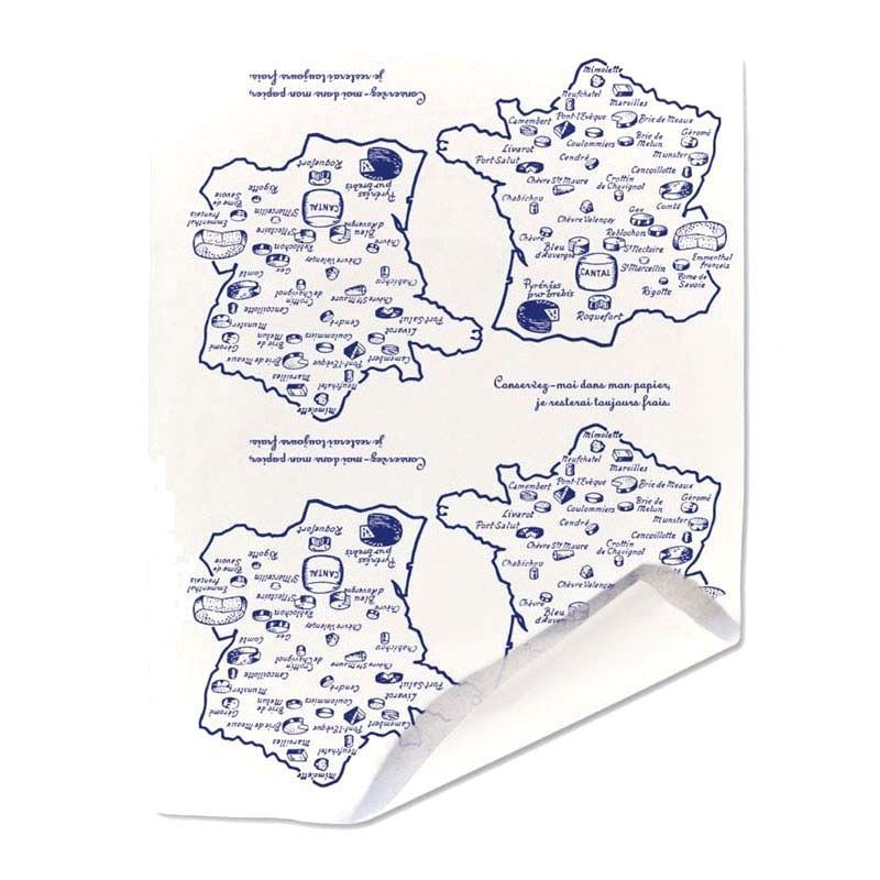 Papier duplex paputyl blanc motif carte de France