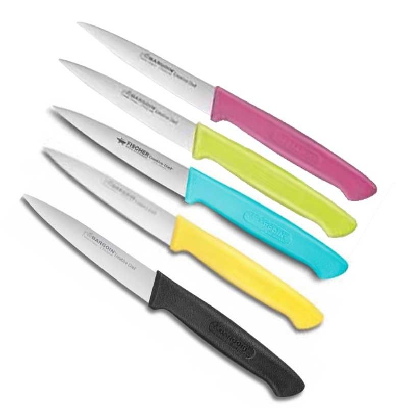 couteaux professionnels colorés