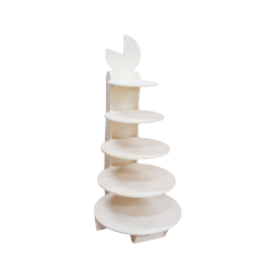 Présentoir arbre à fromage bois 5 plateaux