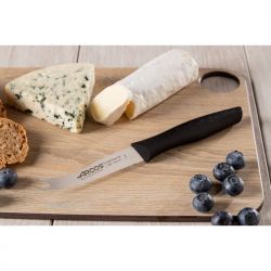 Couteau à fromage professionnel manche noir lame 10,5 cm