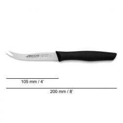 Couteau à fromage 20 cm lame 10,5 cm manche noir