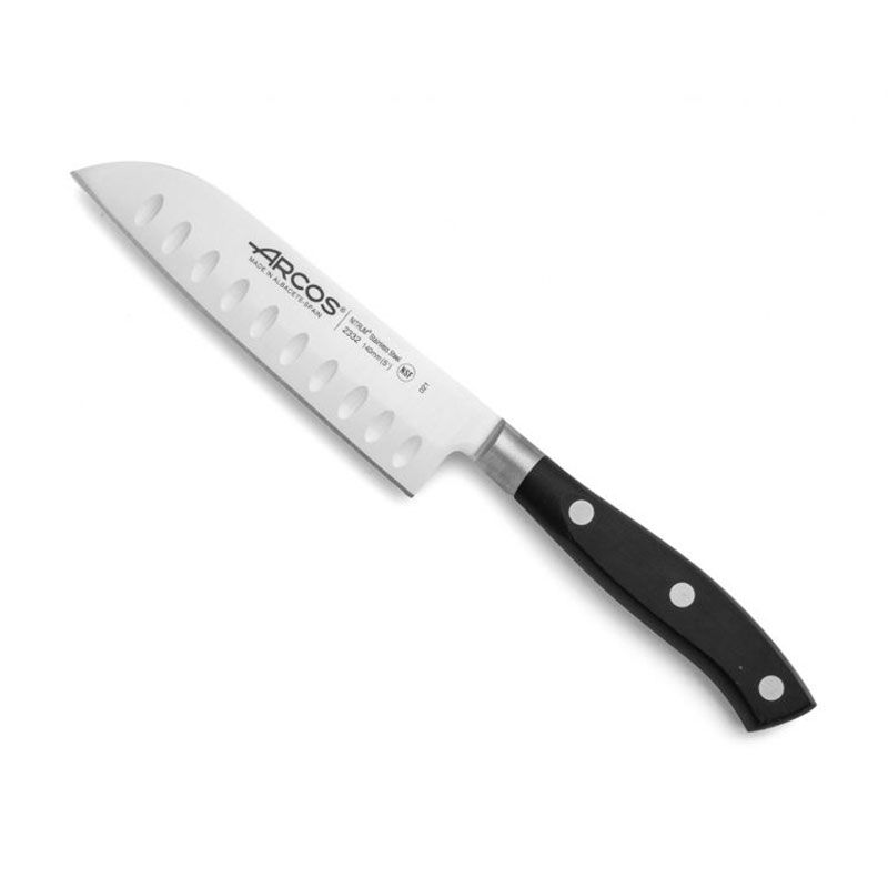 Couteau à fromage noir 2 poignées 33 cm