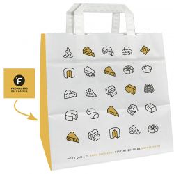 Sac papier alimentaire fromagerie - Motif FFF