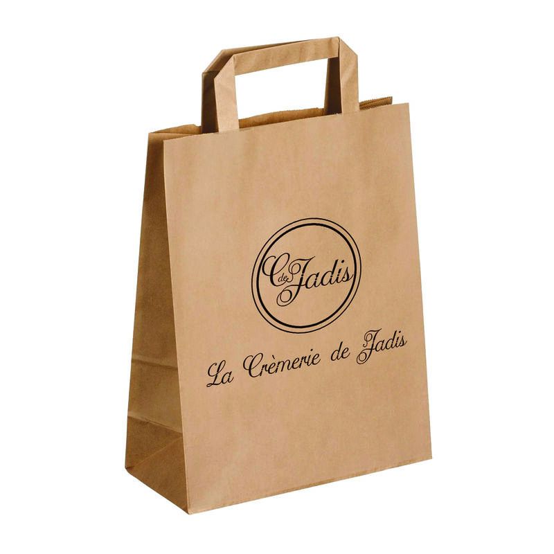 Sac papier kraft brun fromagerie 18x8x23 cm - Personnalisable