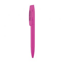 Stylo twist gomme personalisable - rose