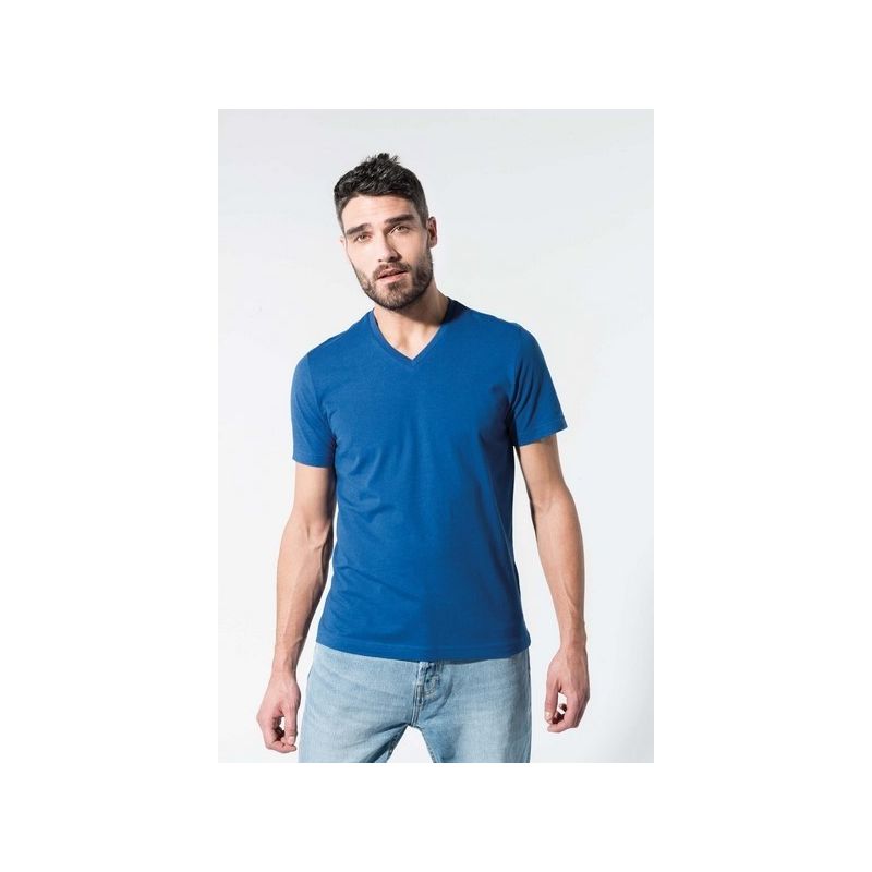 T-shirt coton Bio col V homme - Kariban