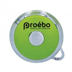 Porte clé lampe rond vert - Personnalisable