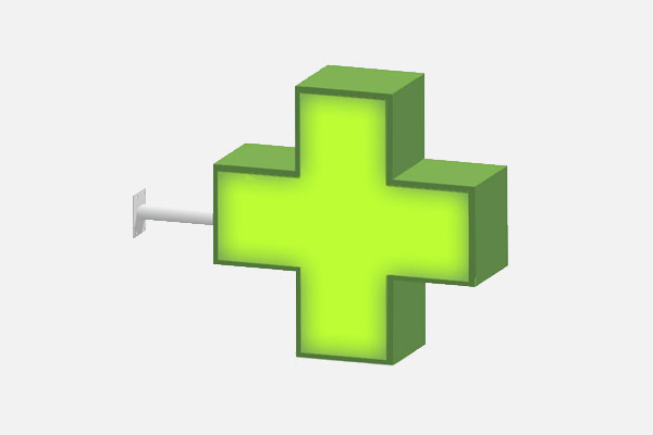 Croix De Pharmacie Drapeau Promoplast