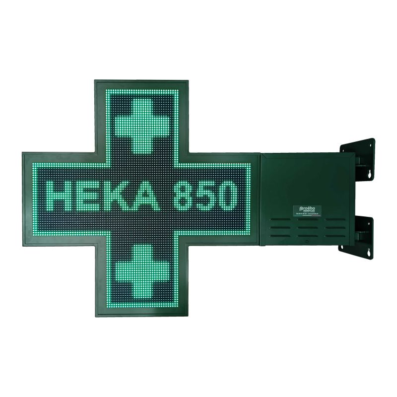 Croix verte de pharmacie 85x85cm HEKA fabrication française | Proébo Promoplast