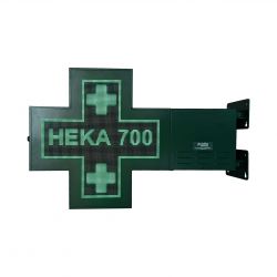 Croix de pharmacie verte 70x70 cm fabriquée en France -HEKA | Proébo Promoplast