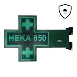 Croix de pharmacie bord de mer 85x85 cm fabrication française - HEKA | Proébo Promoplast