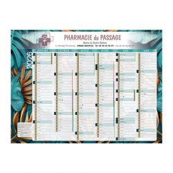 Calendrier bancaire 42x32 cm - motif Pharmacien conseils