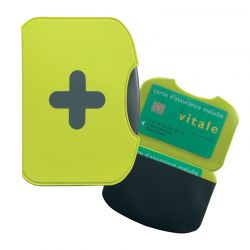 Porte carte flashy 155x110 mm vert anis