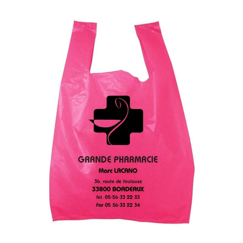 sac plastique pharmacie personnalisable