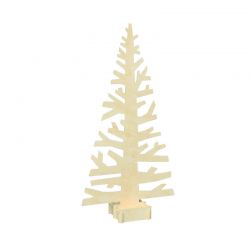 PLV en forme de sapin en bois