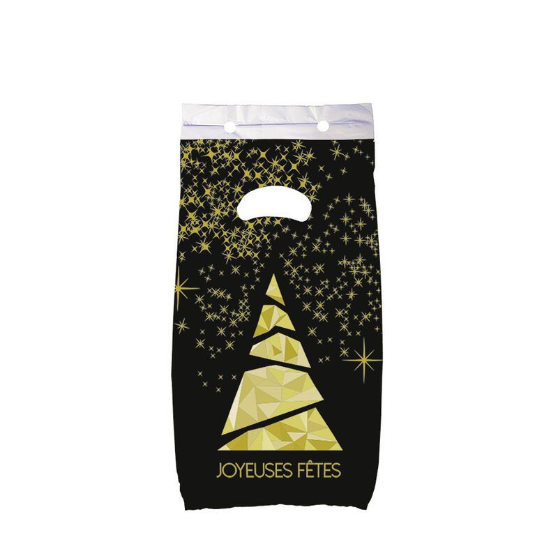 Sac liasse motif Sapin étoilé - 180+50+50x320+30