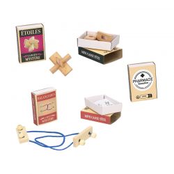 Mini jeu en bois - assortiment de 2 jeux