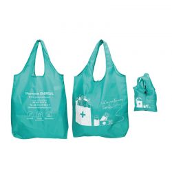 Sac polyester RPET pliable - motif Proximity Prévention