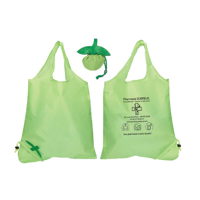 Sac polyester pliable - modèle Pomme