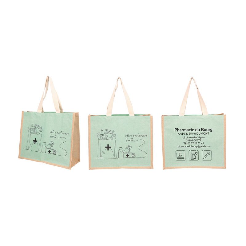 Sac en jute et coton - modèle Jutty Proximity Prévention